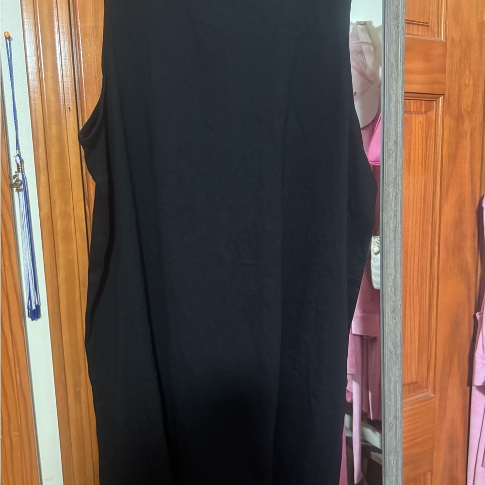 Old Navy Black Midi Dress